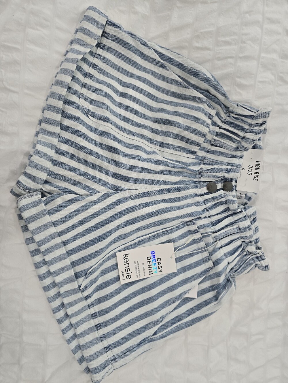NWT Railroad Stripe Shorts